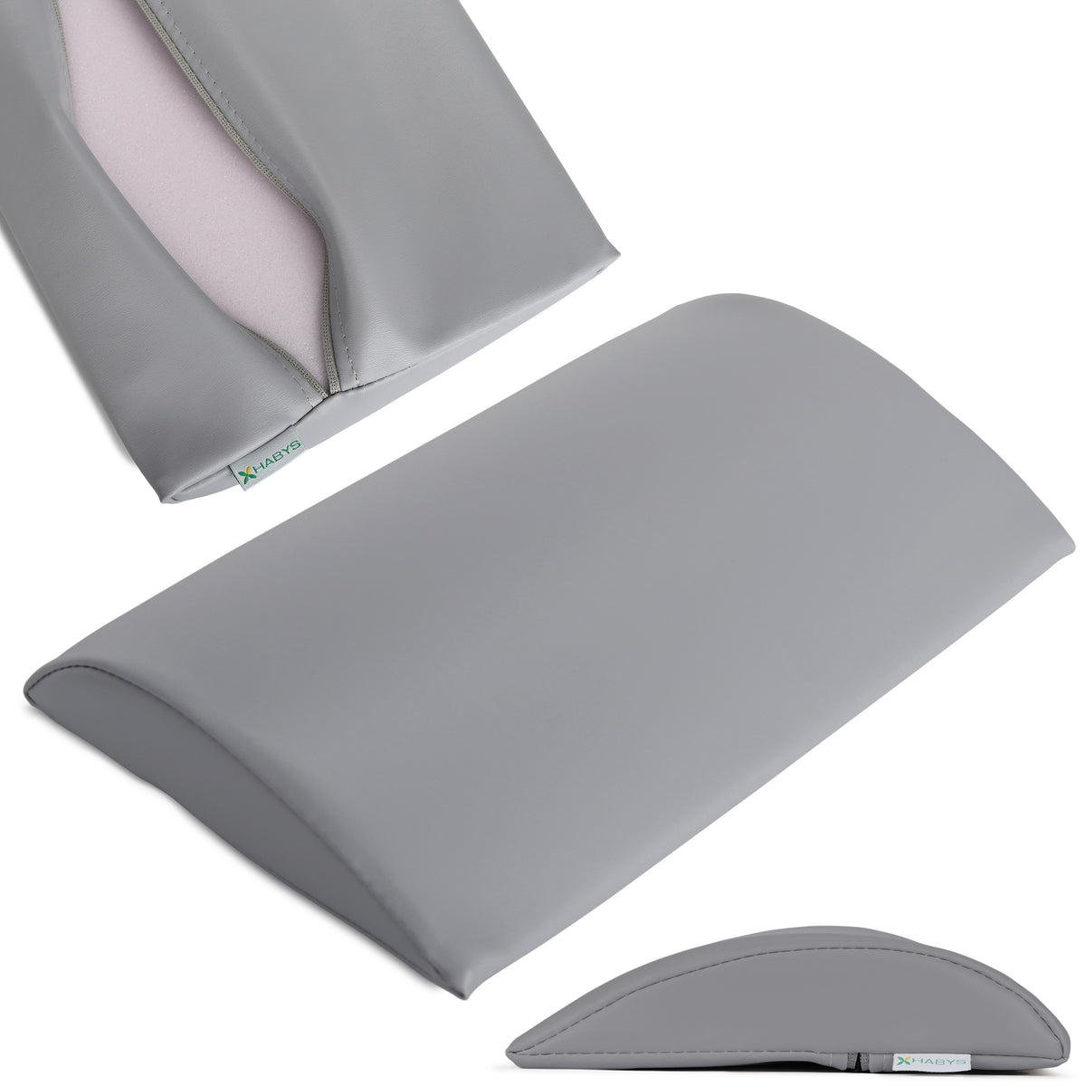 Lenden halfronde rol voor massage | 40x25x5 cm | Vinyl Flex bekleding