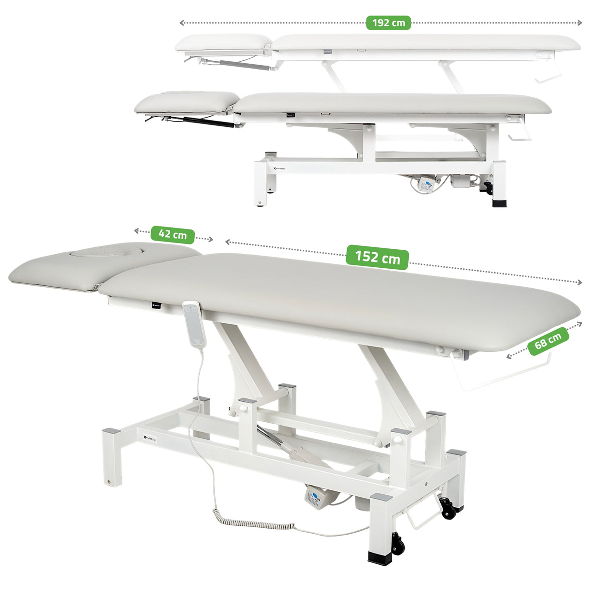 Massageliege Elektrisch Fortis 2 Ergo | 2-Segmente | Handfernbedienung