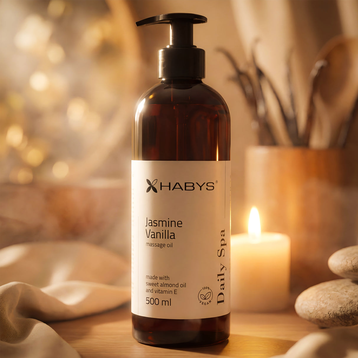 Massageöl Daily Spa | Jasmine Vanilla | HABYS