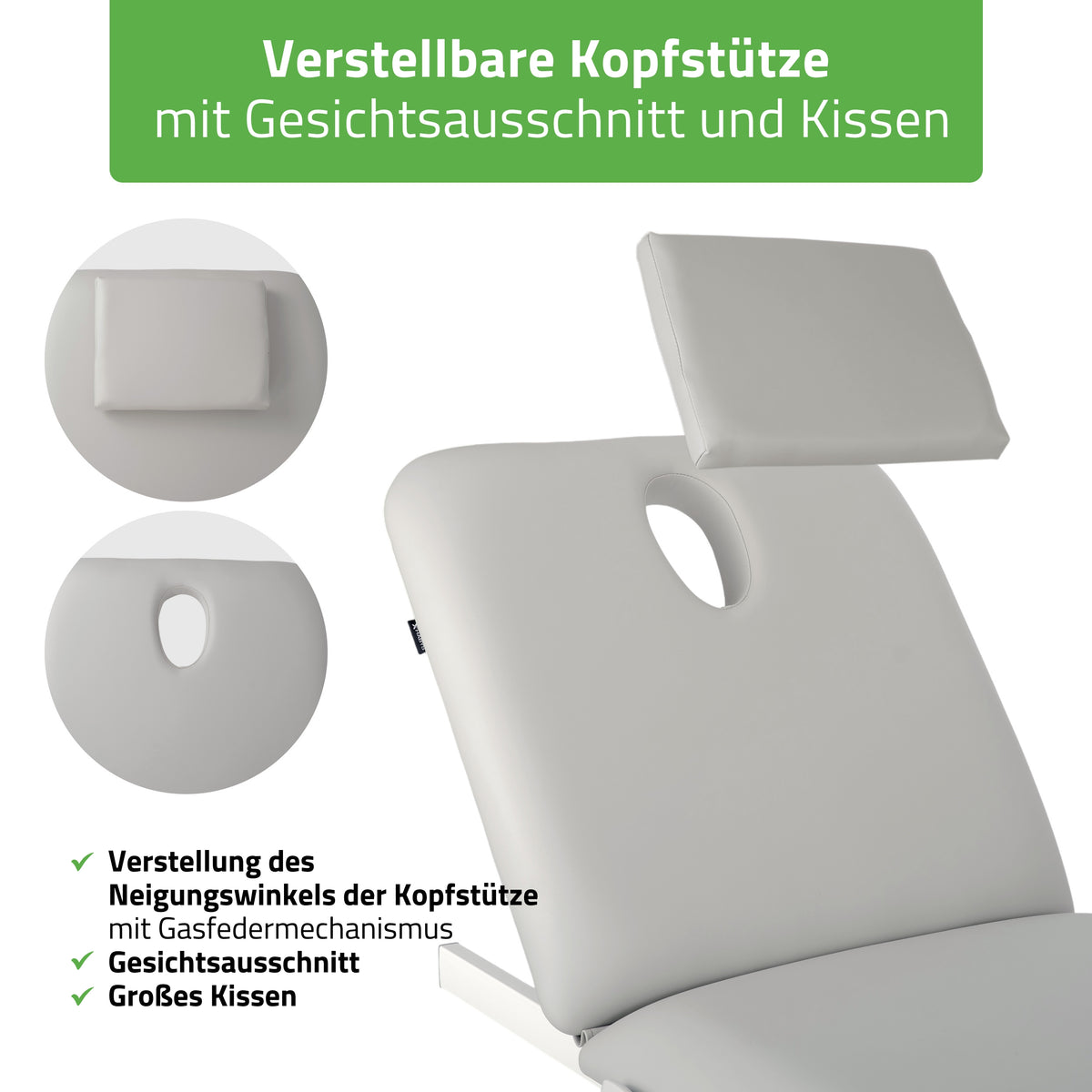 Massageliege Elektrisch Fortis 2 | 2-Segmente | Handfernbedienung Steuerrahmen