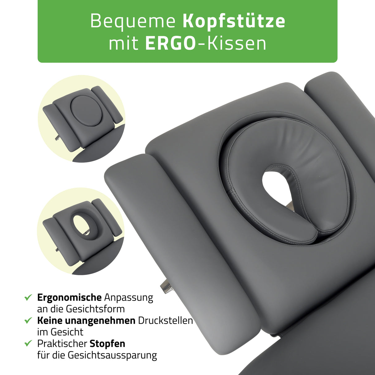 Massageliege Elektrisch Fortis 5 Ergo | 5-Segmente | Handfernbedienung
