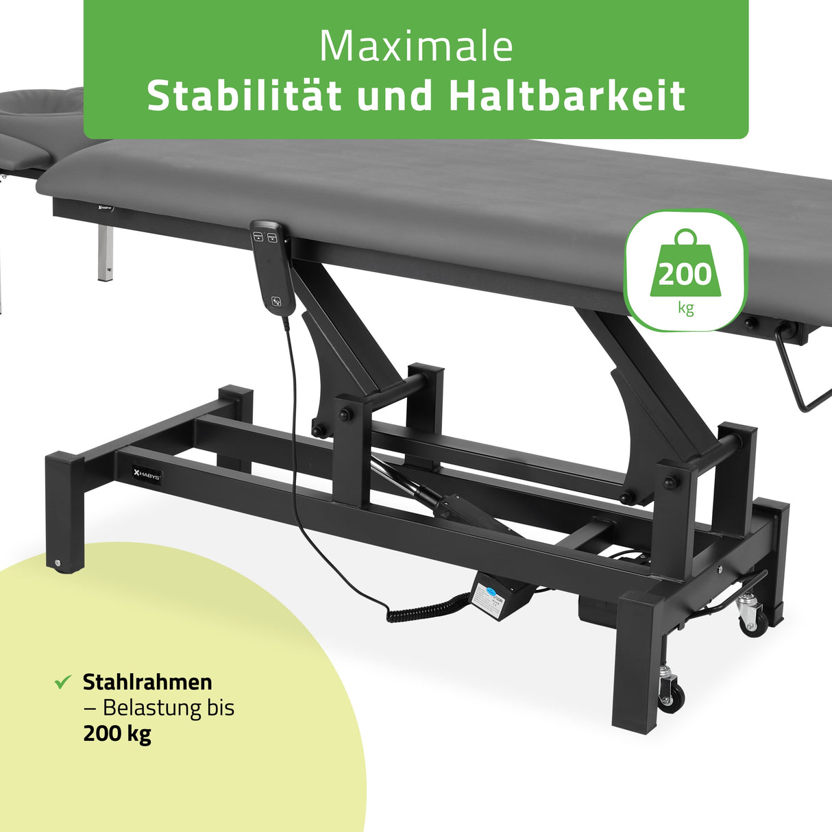 Massageliege Elektrisch Fortis 4 Ergo | 4-Segmente | Handfernbedienung