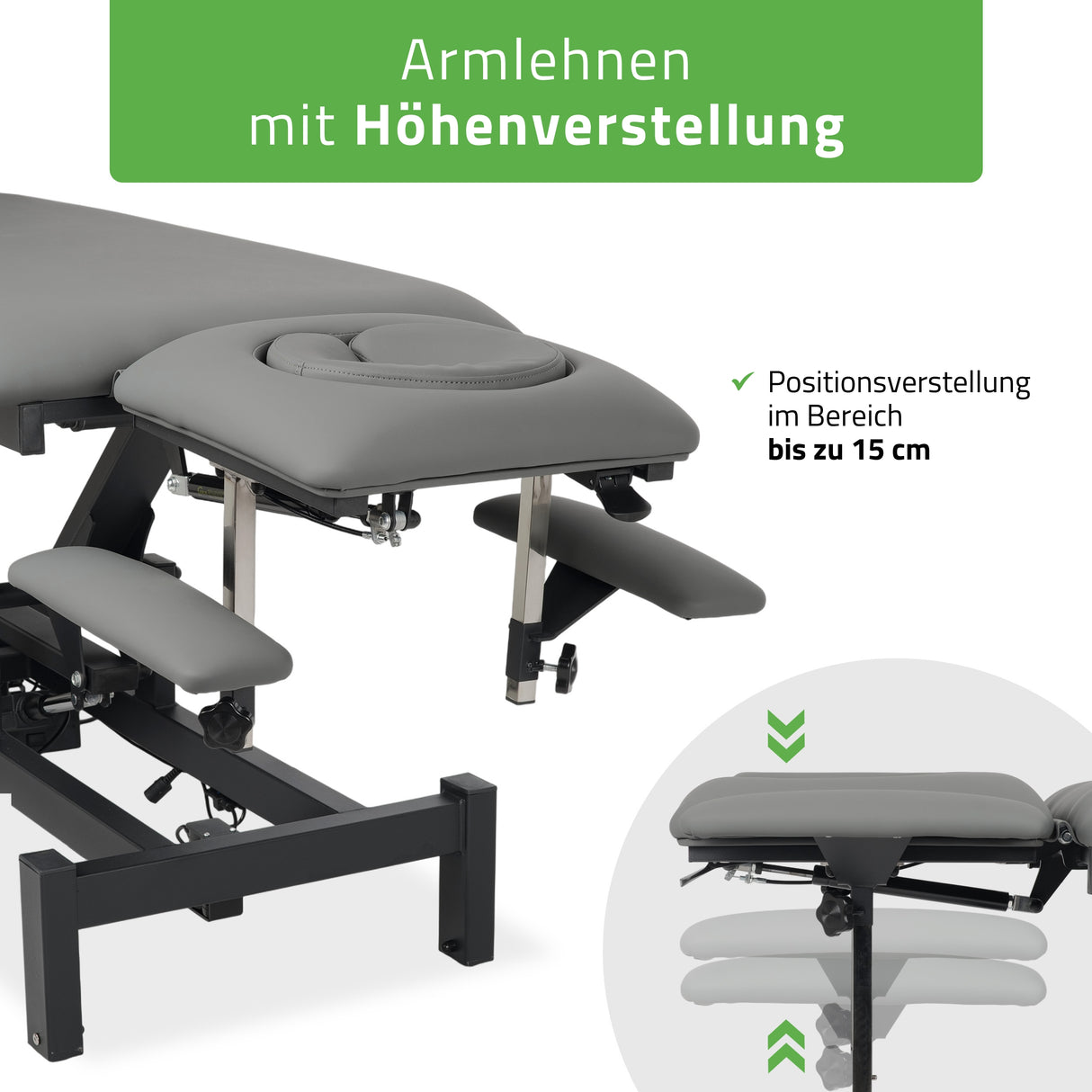 Massageliege Elektrisch Fortis 5 Ergo | 5-Segmente | Handfernbedienung