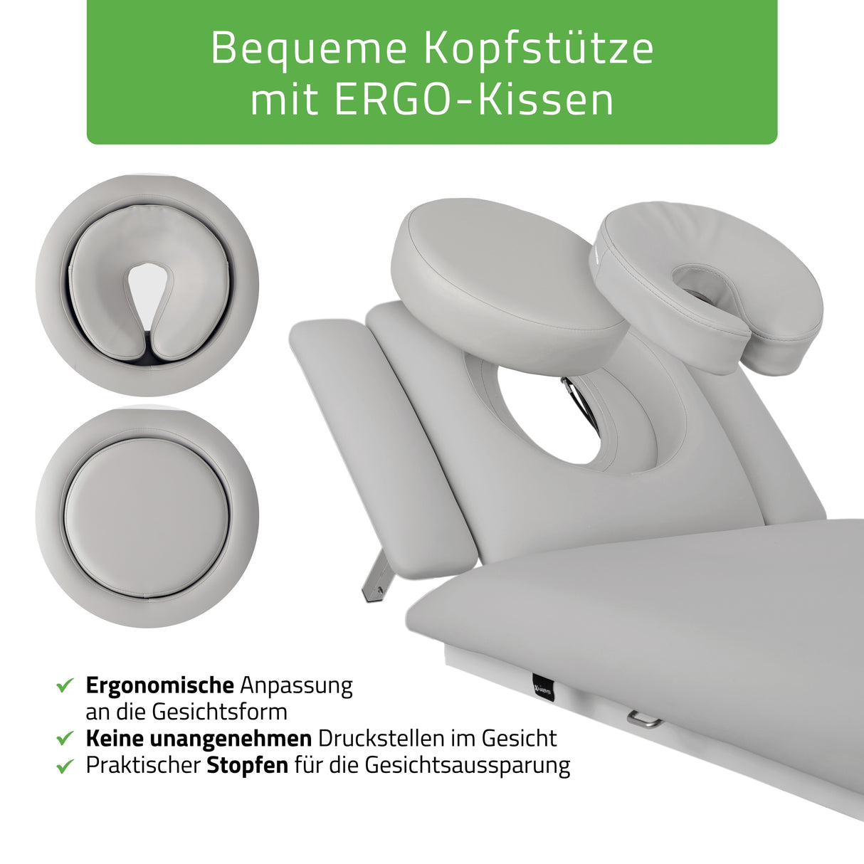 Massageliege Elektrisch Fortis 4 Ergo | 4-Segmente | Handfernbedienung Steuerrahmen