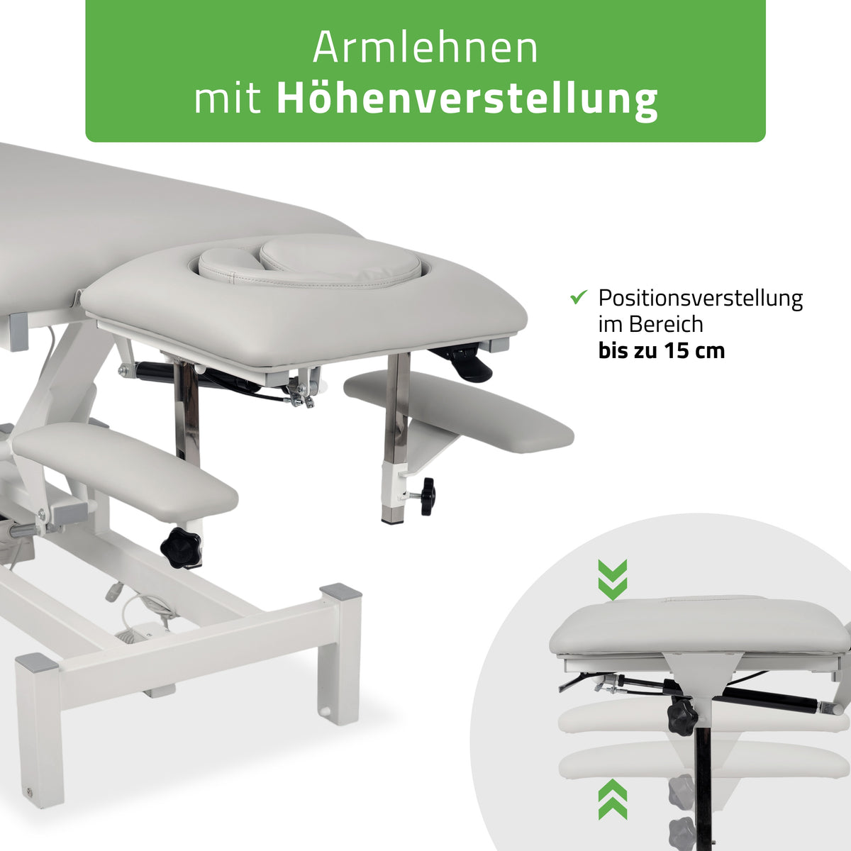 Massageliege Elektrisch Fortis 5 Ergo | 5-Segmente | Handfernbedienung
