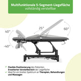 Massageliege Elektrisch Fortis 5 Ergo | 5-Segmente | Handfernbedienung Steuerrahmen