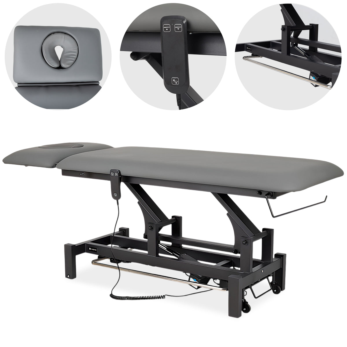 Massageliege Elektrisch Fortis 2 Ergo | 2-Segmente | Handfernbedienung Steuerrahmen