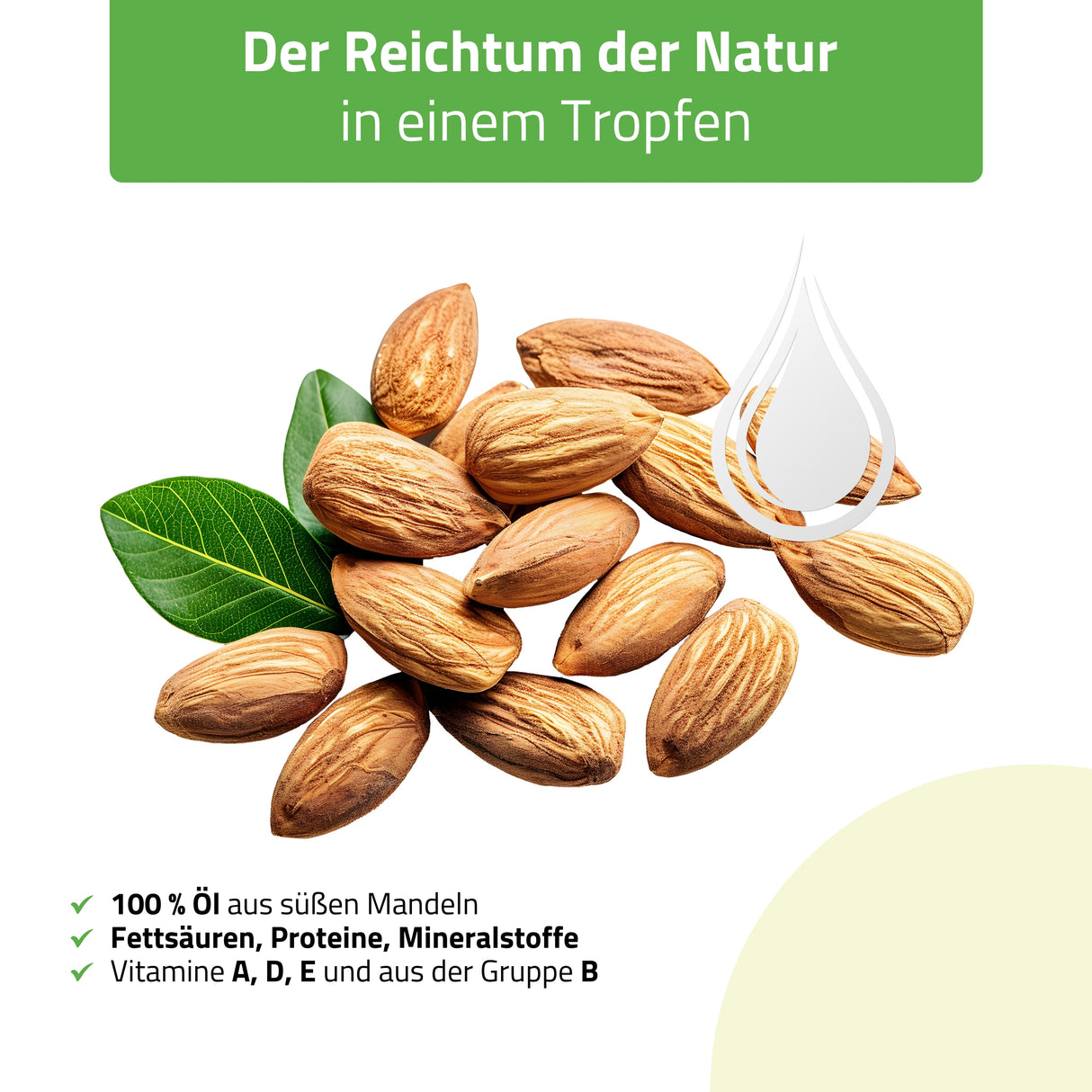 Gesichts-Massage-Set HABYS | Gua-Sha-Stein + |  Roller aus Jadeit + | natürliches Mandelöl 100 ml
