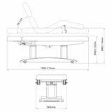 Massageliege Elektrisch mit Heizung Gemini Flex | Handfernbedienung | 4 - Motoren