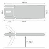 Massageliege Elektrisch Agila 4 4-Segmente | Steuerrahmen