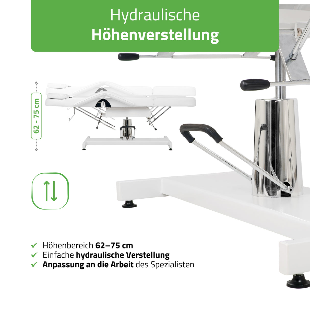 Habys Kosmetikliege Alora Hydraulisch | Massageliege