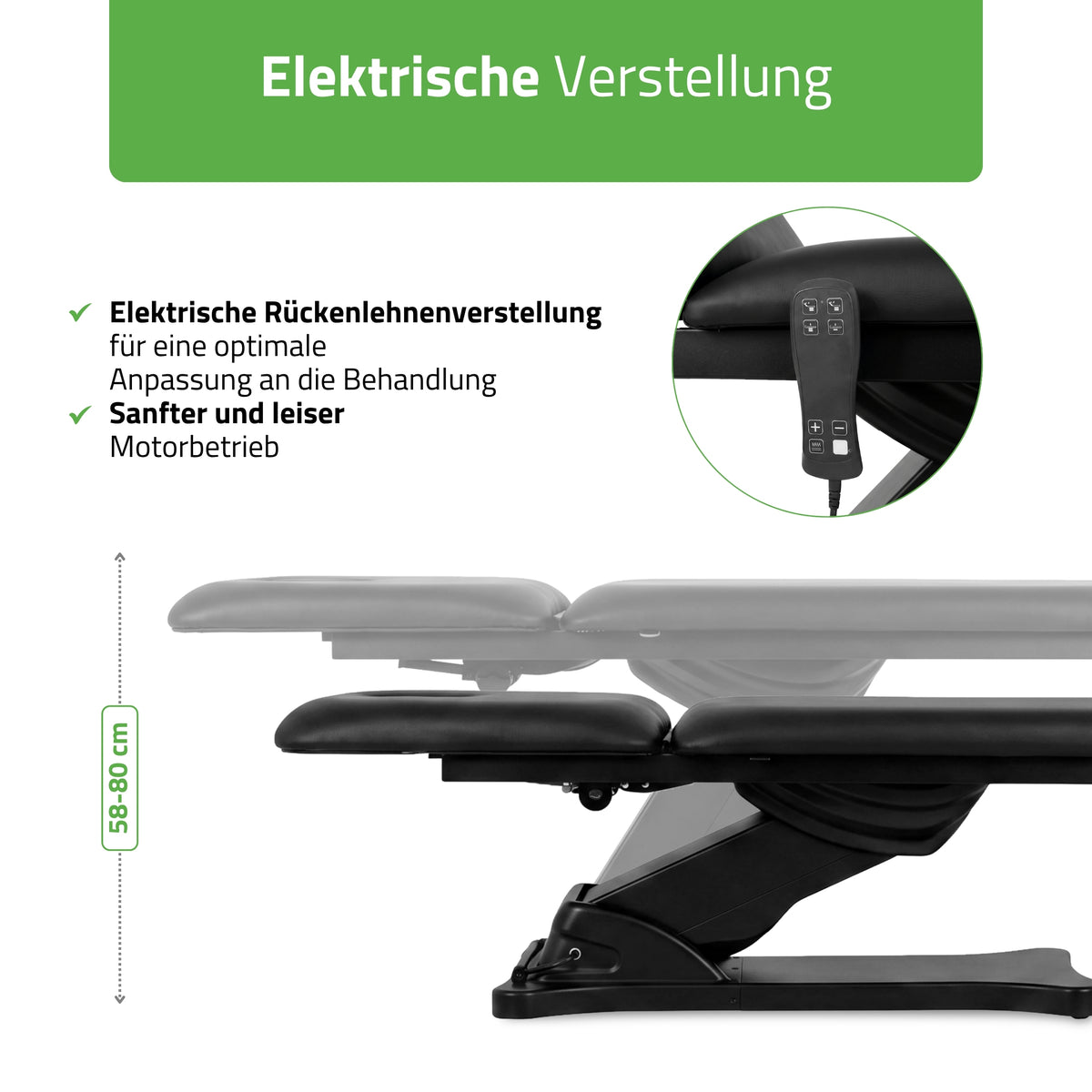Kosmetikliege Elektrisch mit Heizung Camilla Ergo 2