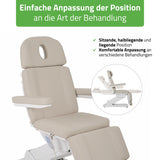 Kosmetikliege Elektrisch Tavia | Kosmetiksessel mit elektrischer Verstellung | Handfernbedienung