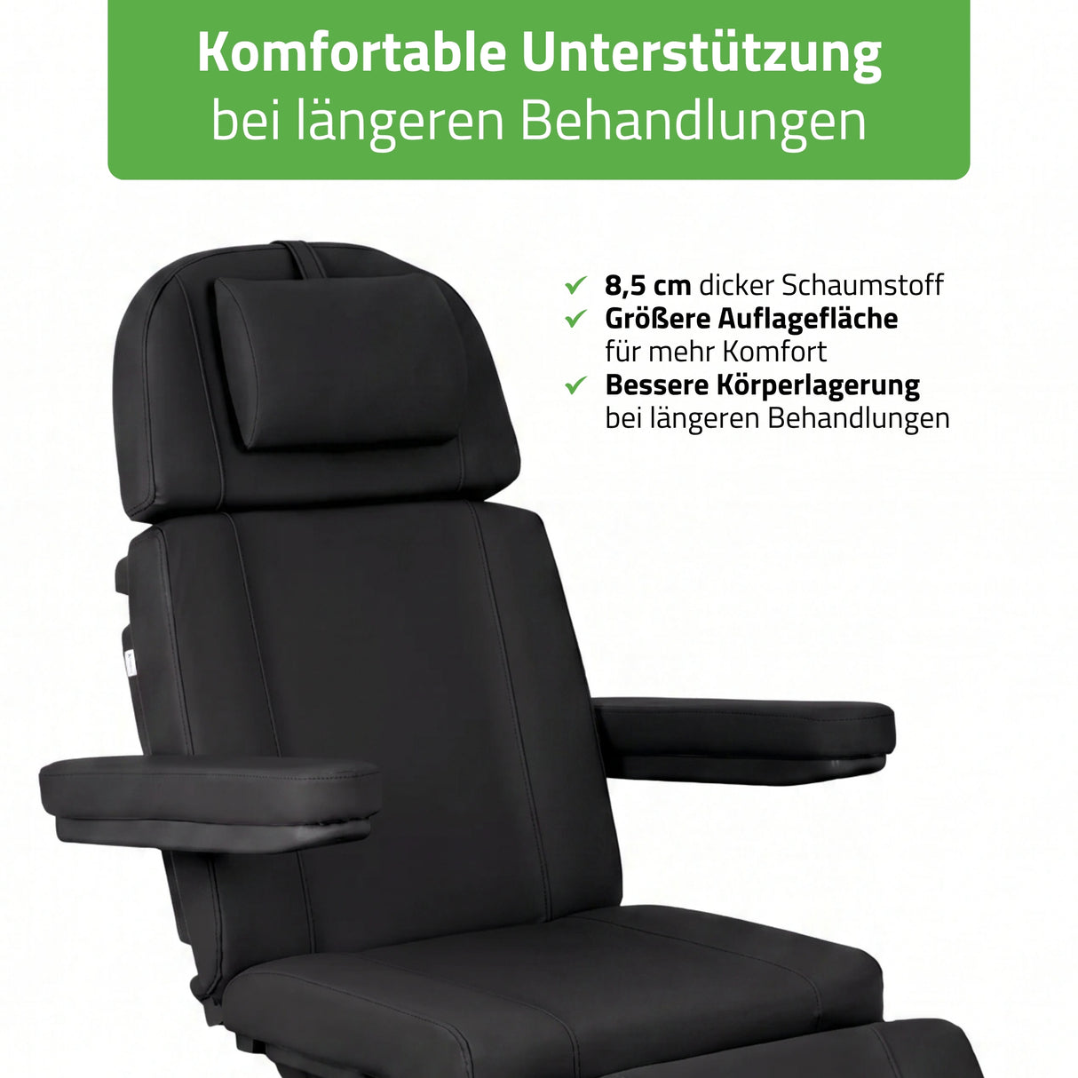 Kosmetikliege Elektrisch Tavia | Kosmetiksessel mit elektrischer Verstellung | Handfernbedienung