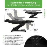 Kosmetikliege Elektrisch | Elara PRO 4 | Kosmetiksessel mit elektrischer Verstellung | Handfernbedienung | 3 - Motoren
