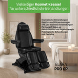 Kosmetikliege Elektrisch | Elara PRO 6P | Kosmetiksessel mit elektrischer Verstellung | Handfernbedienung | 2 - Motoren