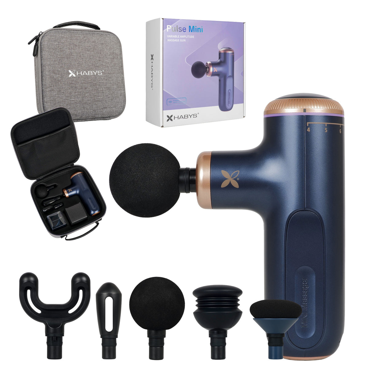 Habys Massagepistole Pulse Mini | Massage Gun | Vibrationsmassagegerät