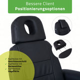 Kosmetikliege Elektrisch | Velora PRO 4 | Kosmetiksessel mit elektrischer Verstellung | Handfernbedienung | 4 - Motoren