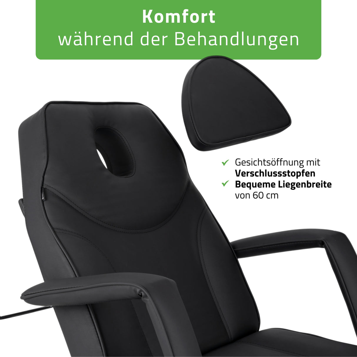 Kosmetikliege Elektrisch Laris | Kosmetiksessel mit elektrischer Verstellung | 1 Motor, Handfernbedienung