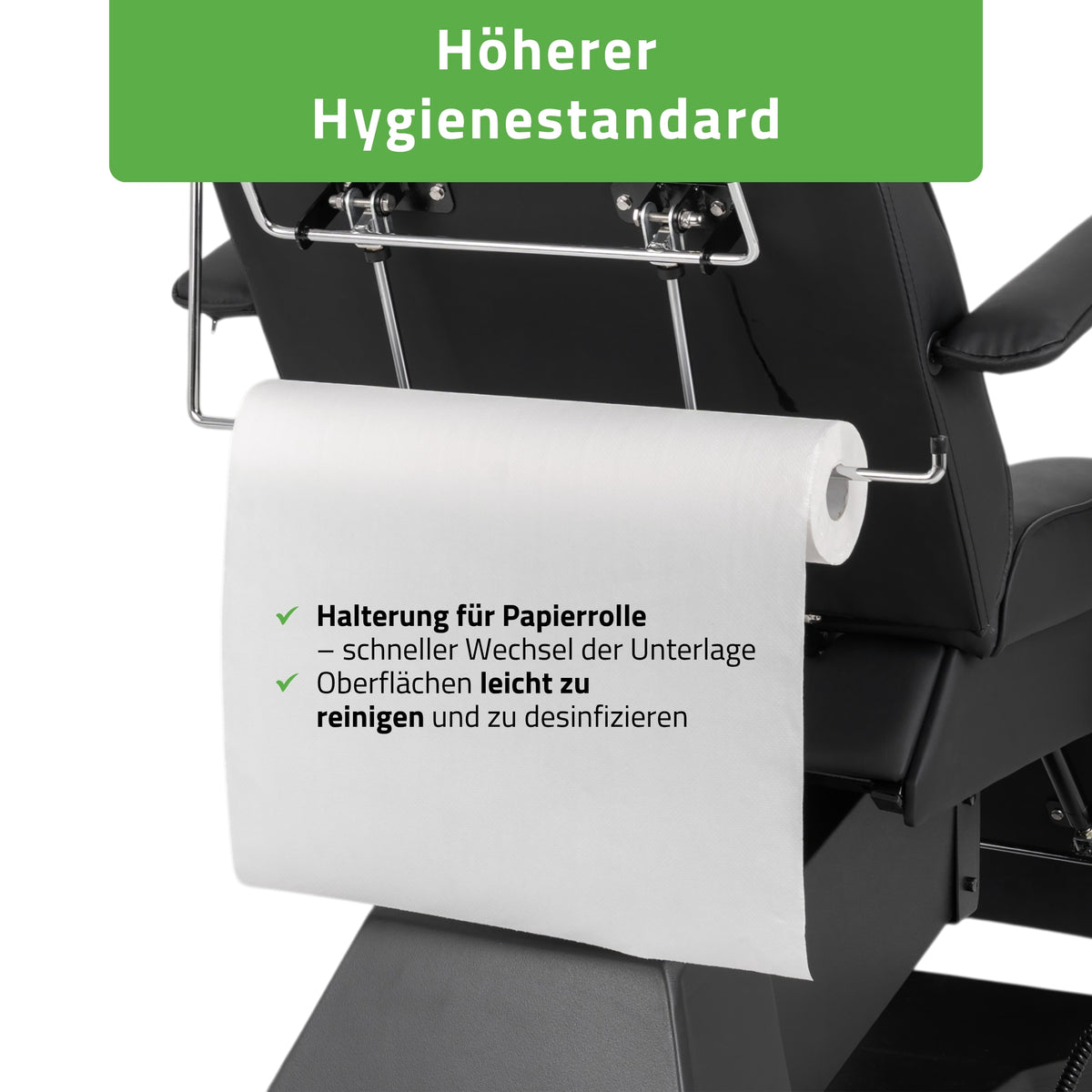 Kosmetikliege Elektrisch Laris | Kosmetiksessel mit elektrischer Verstellung | 1 Motor, Handfernbedienung