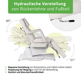 Kosmetikliege Elektrisch Laris | Kosmetiksessel mit elektrischer Verstellung | 1 Motor, Handfernbedienung
