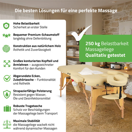 Massageliege Klappbar Sofia Light | Kosmetikliege