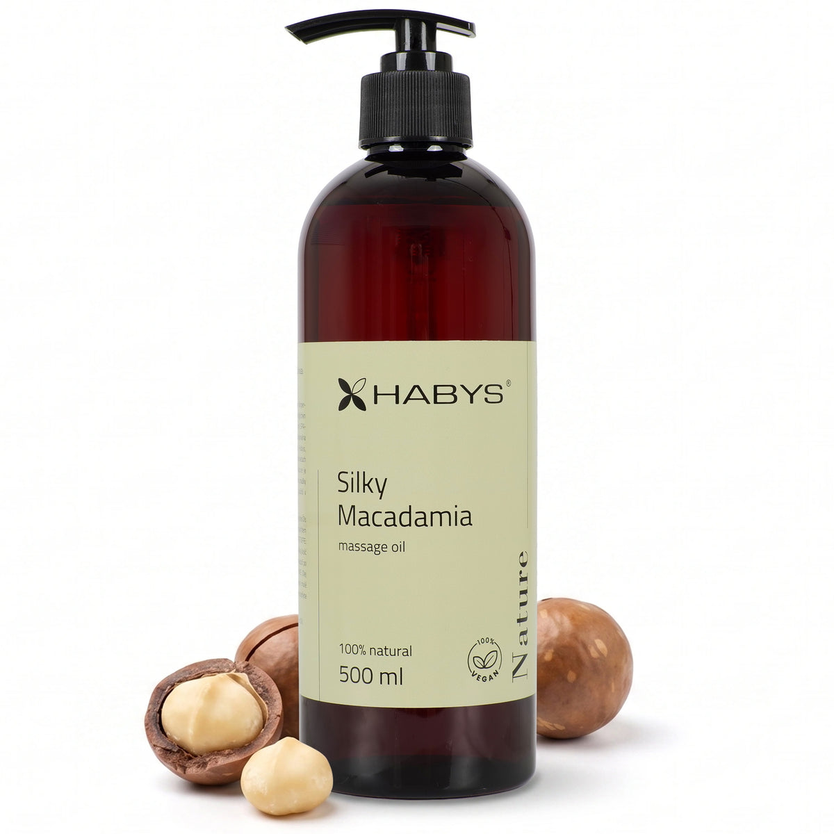 Habys Massageöl Daily Spa Nature Silky Macadamia | 500 ml mit Pumpe