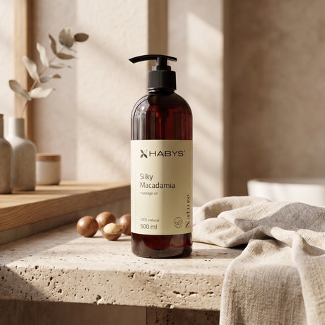 Habys Massageöl Daily Spa Nature Silky Macadamia | 500 ml mit Pumpe