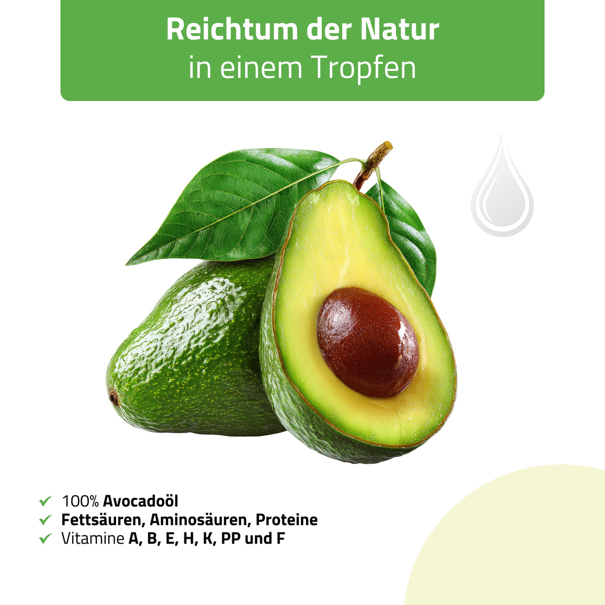 Habys Massageöl Nature Rich Avocado | 500 ml mit Pumpe