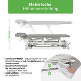 Therapieliege Elektrisch Proxima V4 Ergo | 4-Segmente | Handfernbedienung Steuerrahmen