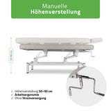 Stationäre Massageliege Vigo 1  | mit Kurbelverstellung