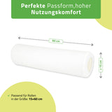 Velours Bezug für Lagerungsrolle mit Gummizug  | 15x60