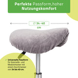 Velours Bezug für Rollhocker mit Gummizug | Durchmesser 34-40 cm