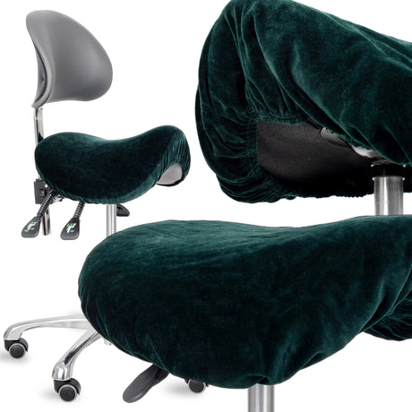 Velours Bezug für Rollhocker mit Gummizug | Durchmesser 34-40 cm