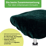 Velours Bezug für Rollhocker mit Gummizug | Durchmesser 34-40 cm