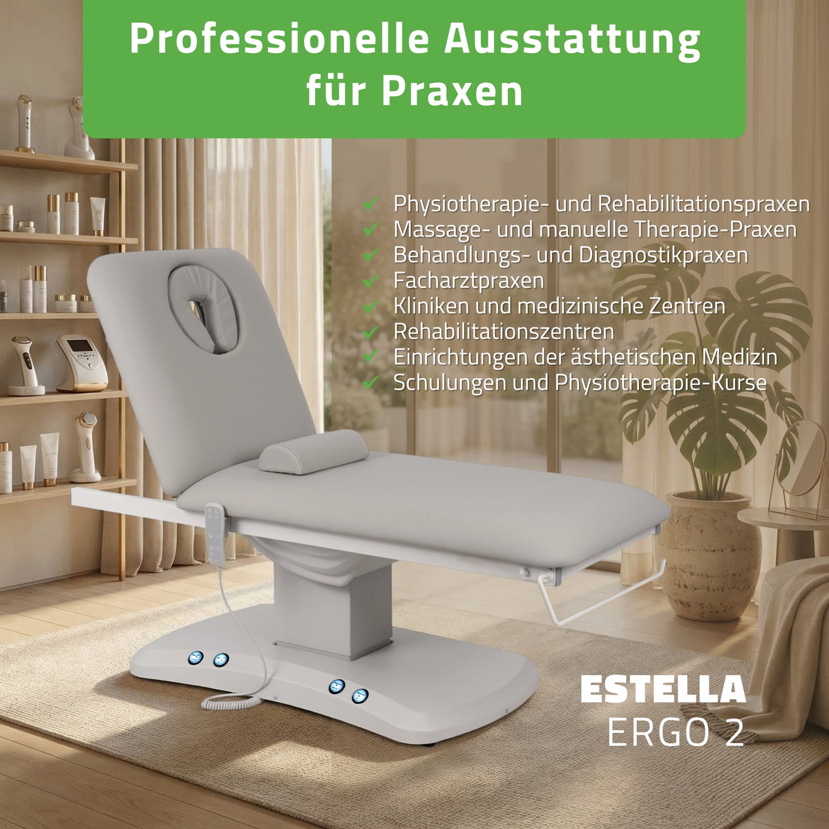 Elektrische Behandlungsliege Estella ERGO 2 | 2 Motoren
