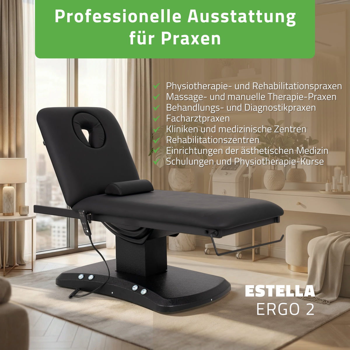 Elektrische Behandlungsliege Estella ERGO 2 | 2 Motoren