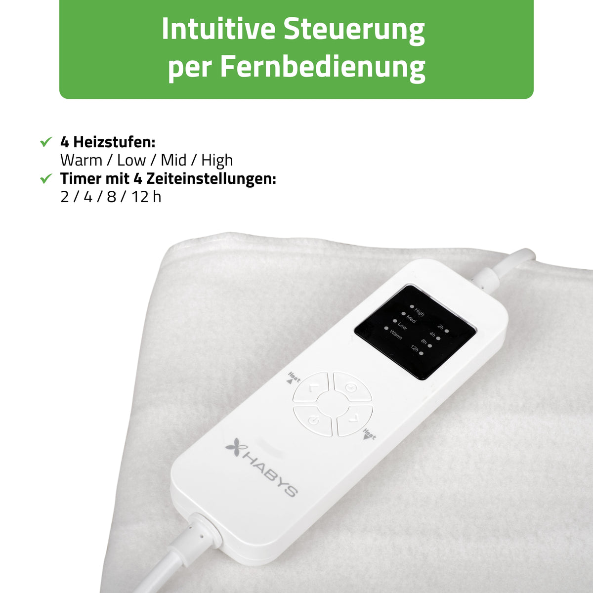 Elektrische Wärmematte für Massageliegen 75 × 180 cm| Wärmeunterbett  Heizdecke