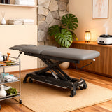 Therapieliege Elektrisch Evero Cross X5 Ergo | 5-Segmente | Steuerrahmen | Grau-Schwarz