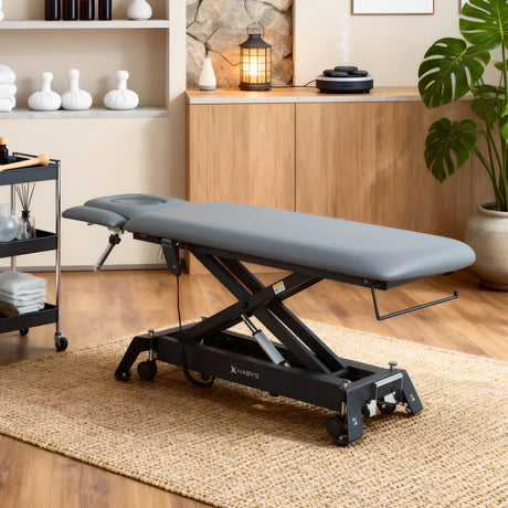 Therapieliege Elektrisch Evero Cross X4 Ergo | 4-Segmente | Handfernbedienung | Grau-Schwarz