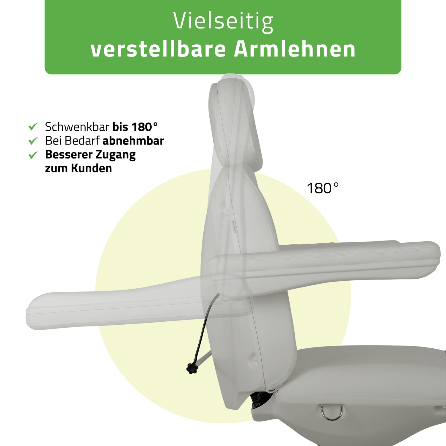 Kosmetikliege Elektrisch | Ravia PRO 3 | Kosmetiksessel mit elektrischer Verstellung | Handfernbedienung | 4 Elektromotoren