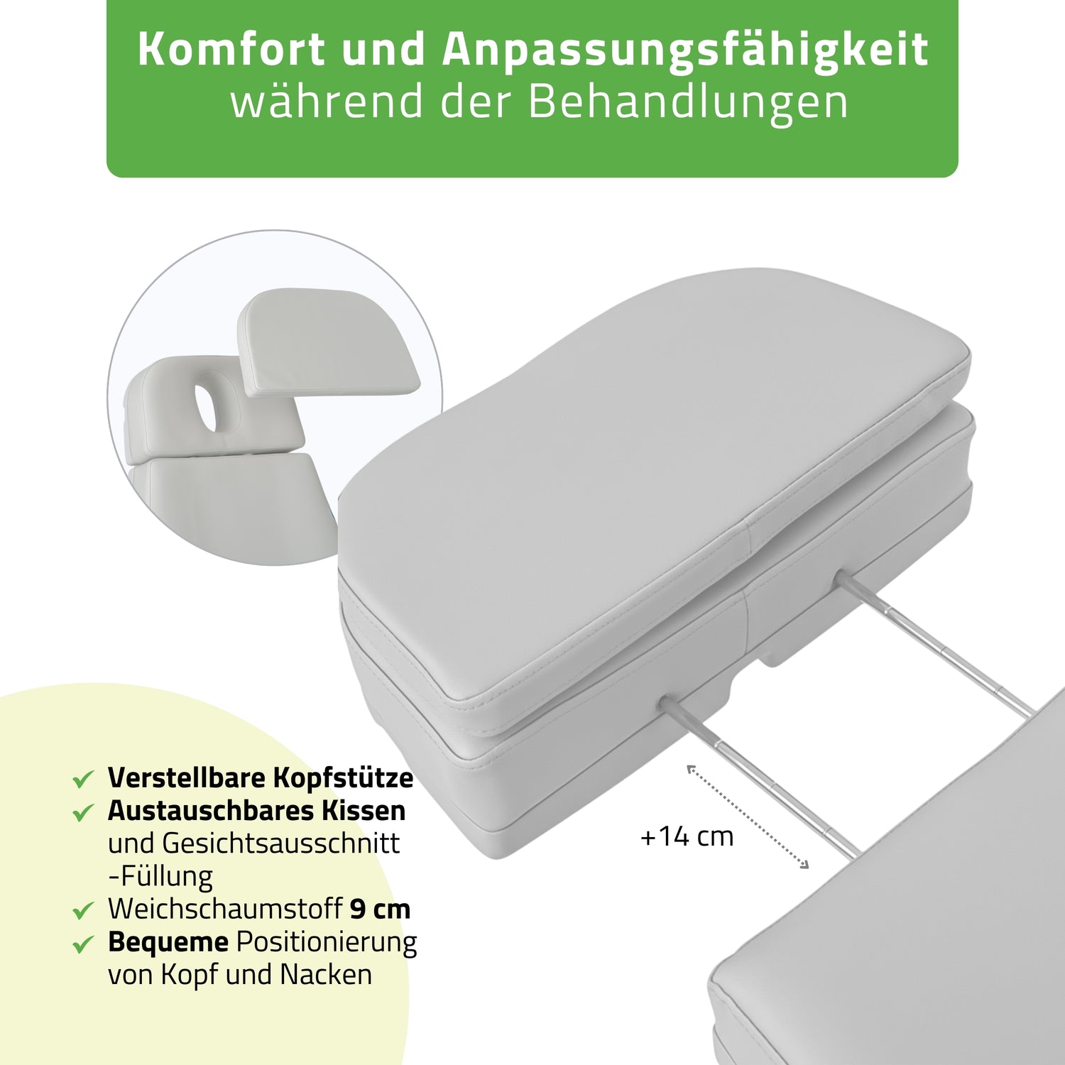 Kosmetikliege Elektrisch | Selia PRO 4 | Kosmetiksessel mit elektrischer Verstellung | Handfernbedienung
