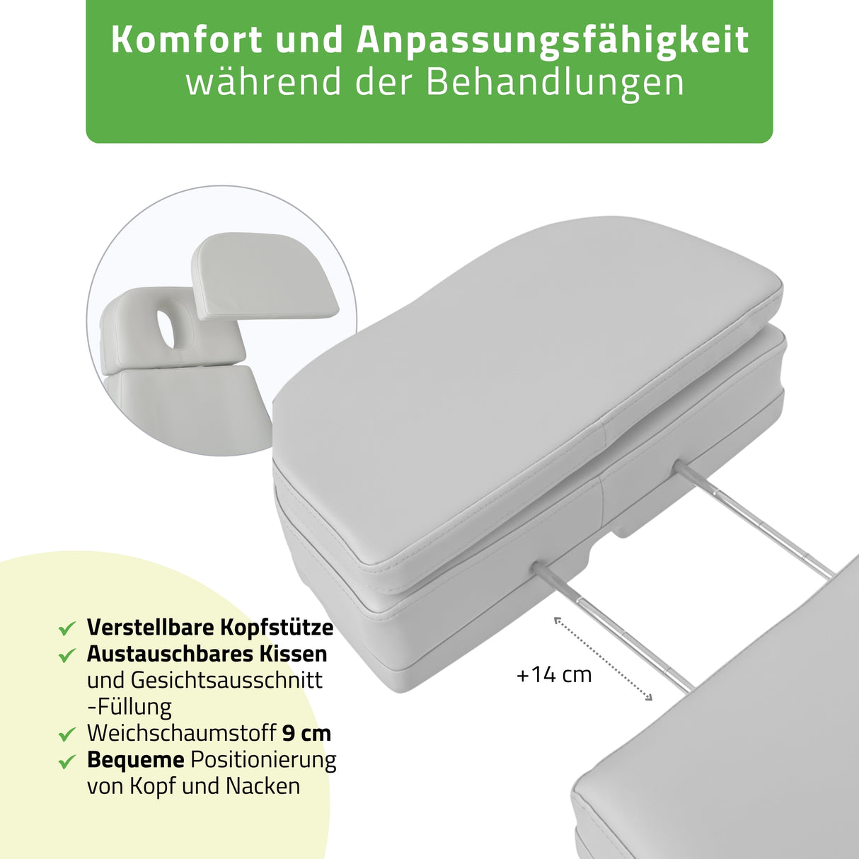 Kosmetikliege Elektrisch | Selia PRO 4 | Kosmetiksessel mit elektrischer Verstellung | Handfernbedienung