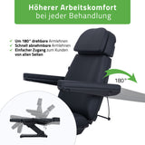 Kosmetikliege Elektrisch | Selia PRO 4 | Kosmetiksessel mit elektrischer Verstellung | Handfernbedienung