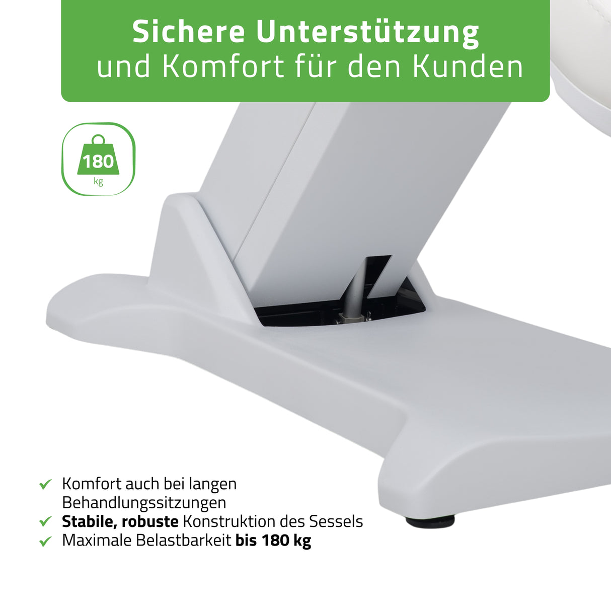 Kosmetikliege Elektrisch | Selia PRO 4 | Kosmetiksessel mit elektrischer Verstellung | Handfernbedienung