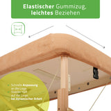 Set | Einteiliges Frottee Spannlaken für klappbare Massageliegen 60-65/180-185 | + Frottee-Bezug für die Kopfstütze