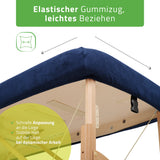 Set | Einteiliges Frottee Spannlaken für klappbare Massageliegen 60-65/180-185 | + Frottee-Bezug für die Kopfstütze