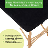 Frottee Bezug für klappbare Massageliegen | 1-teilig | 60-65/180-185 cm