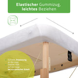 Frottee Bezug für klappbare Massageliegen | 1-teilig | 70-75/180-185 cm