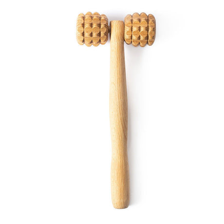 Holz-Massagegerät für Gesicht, Hals & Kopf | T-Roller